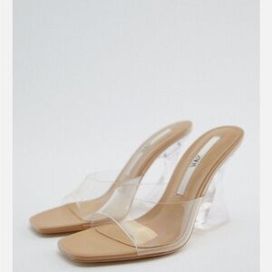ZARA clear heels